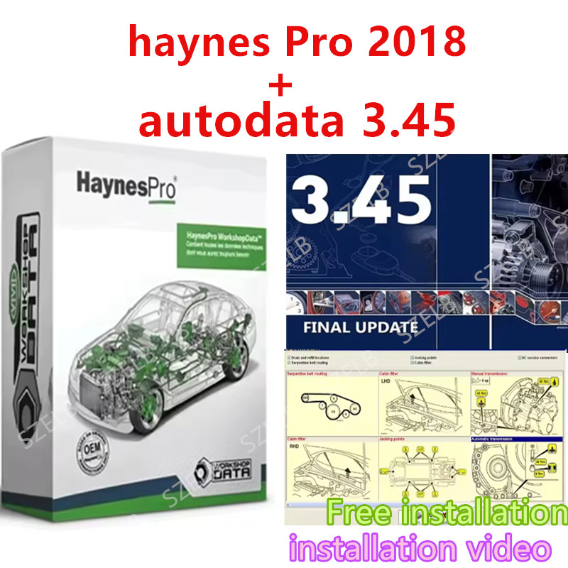 Car Workshop Tools Equipment - Haynes Pro (Vivid2018) y Autodata3.45 Atris-Technik,