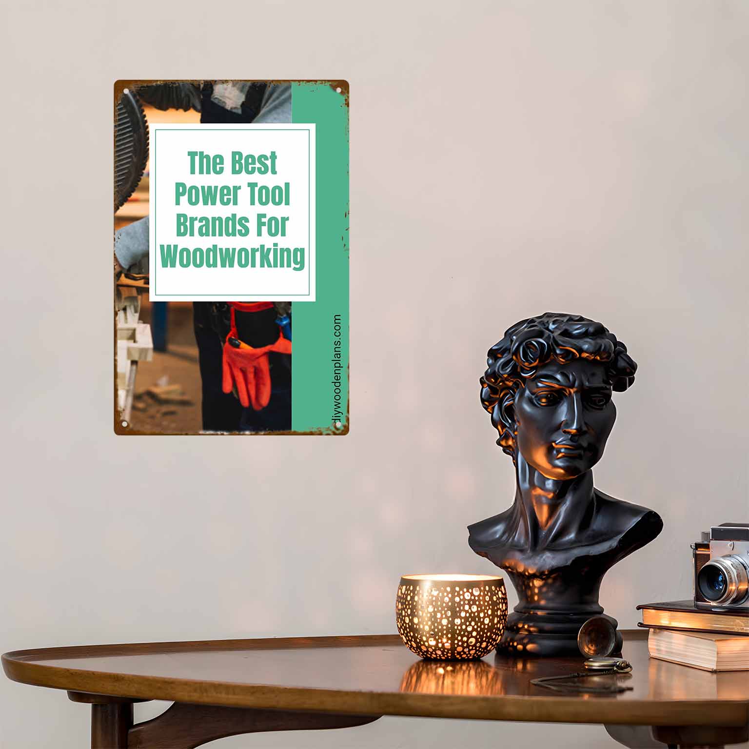 Letrero de pared plano 2D de 1 - Best Tools For Workshop reseña y precio