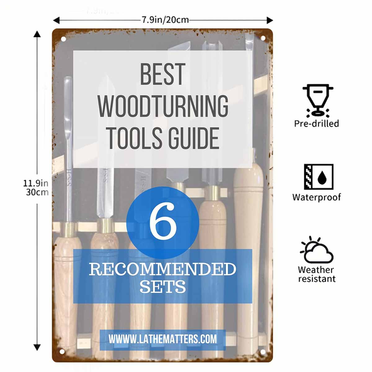 Póster decorativo 2D plano de  - Best Tools For Workshop reseña y precio