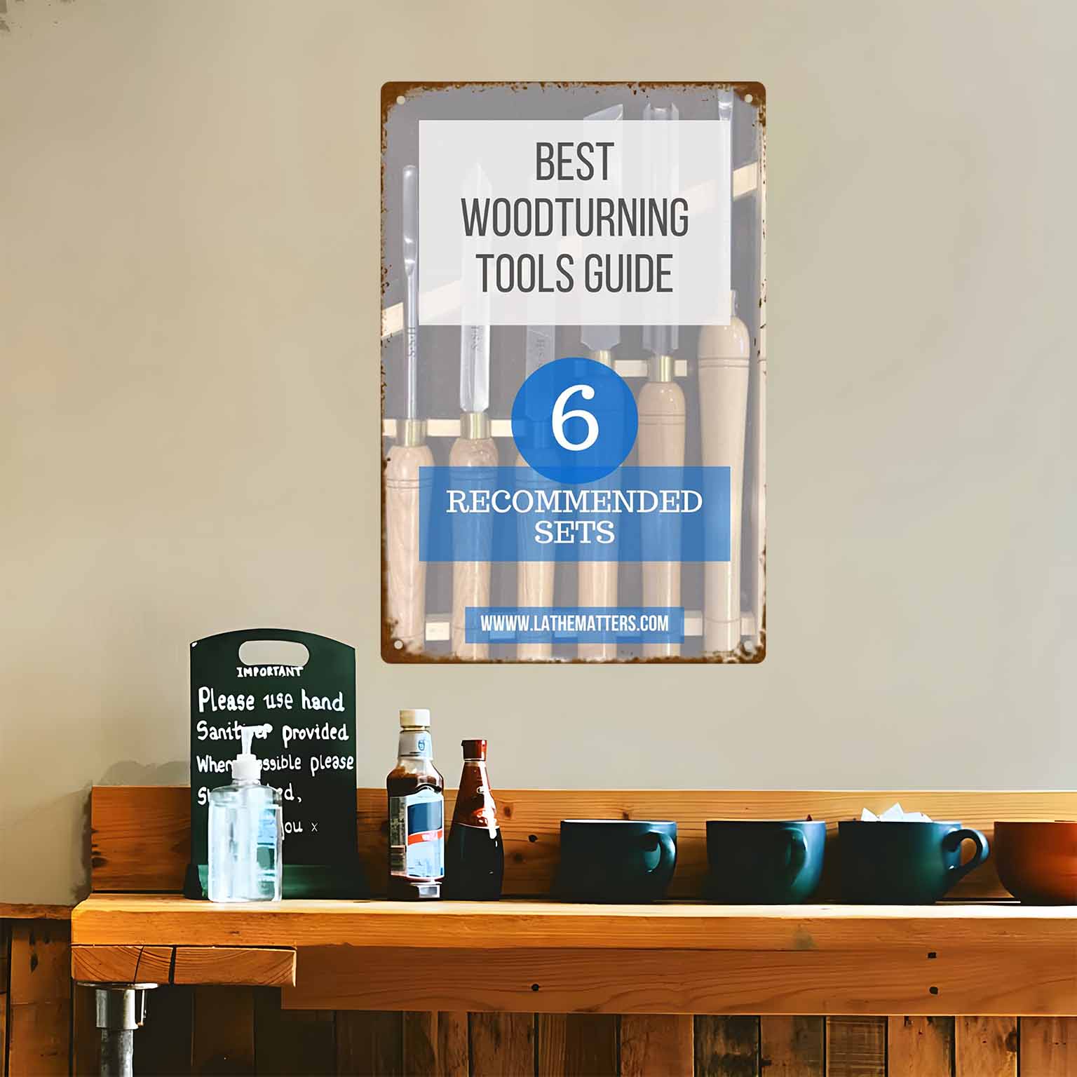 Póster decorativo 2D plano de  - Best Tools For Workshop reseña y precio