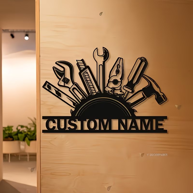 Arte de Pared de Metal Persona - Workshop Tools With Name reseña y precio